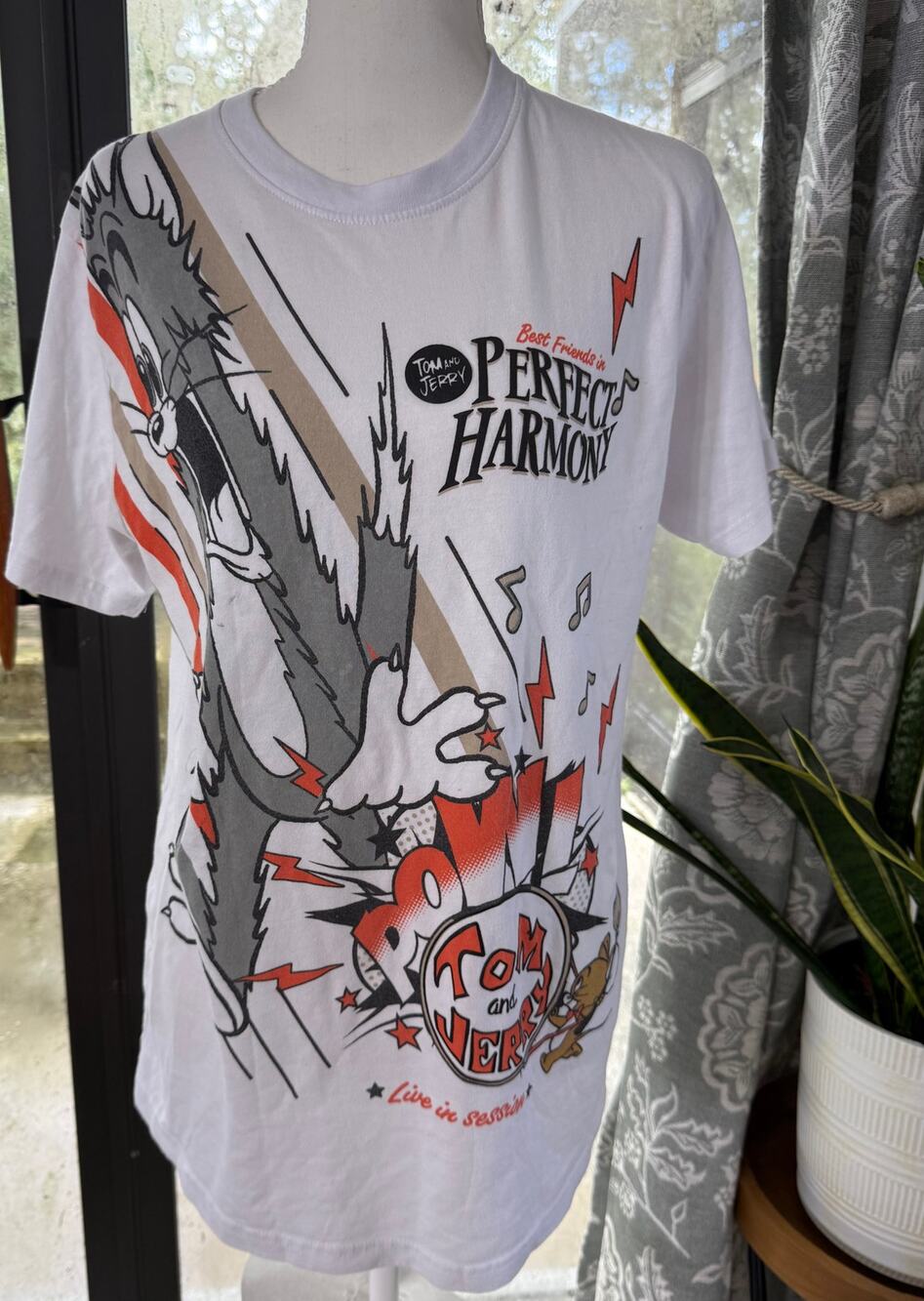 Tom & Jerry x Southpole Perfect Harmony Graphic T-Shirt White Men’s M